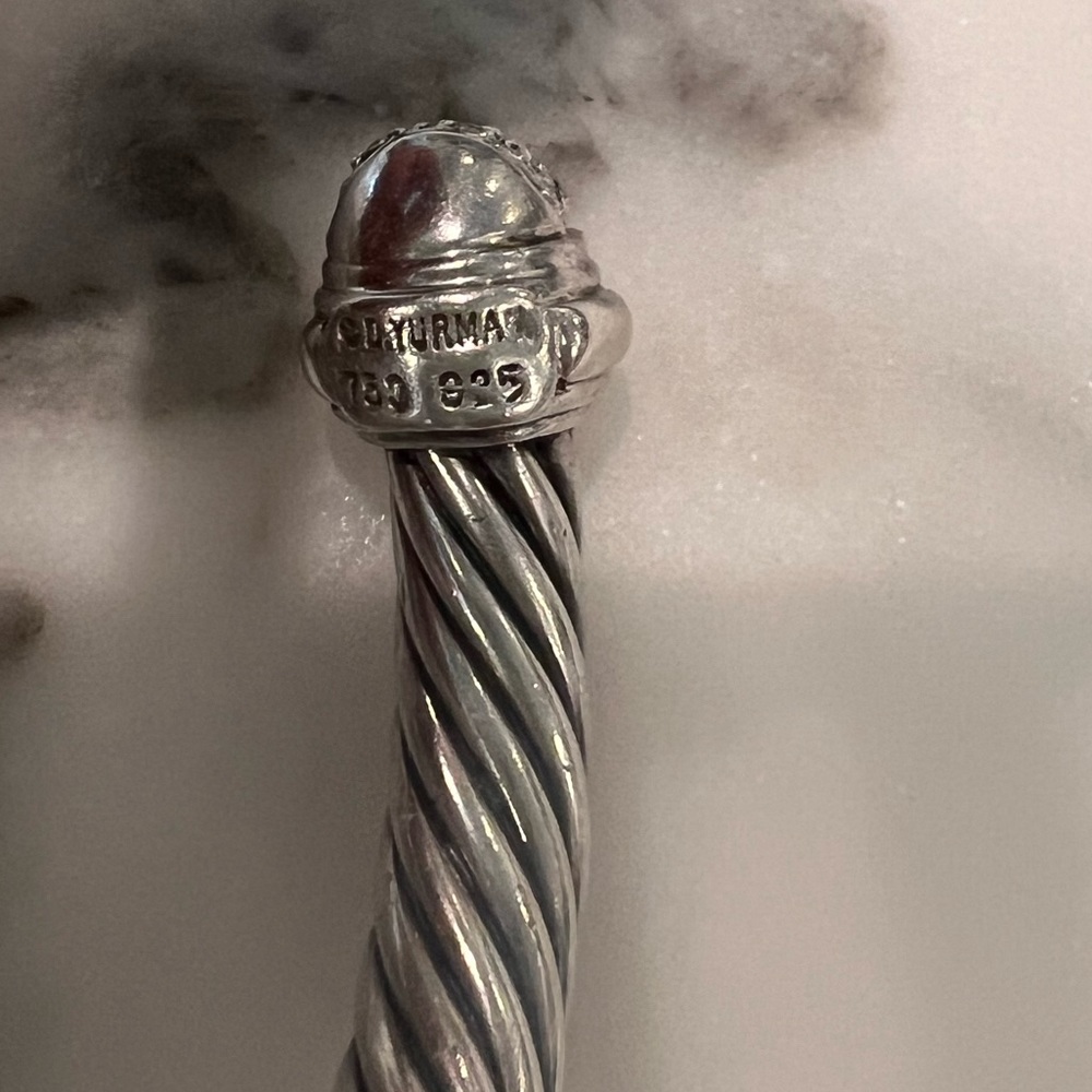 David Yurman Cable Classics Pavé Diamond Bracelet 7mm🥳 - Picture 4 of 8